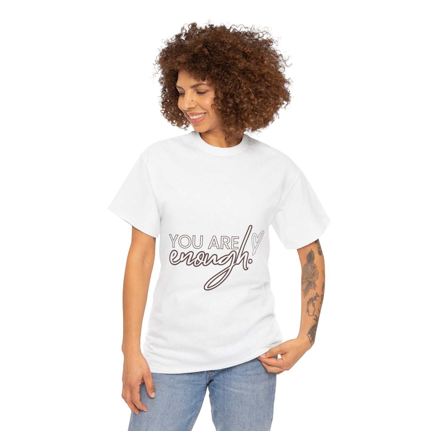 You Are Enough Tee - White